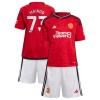 Maillot de Supporter Manchester United Mainoo 73 Domicile 2023-24 Pour Enfant